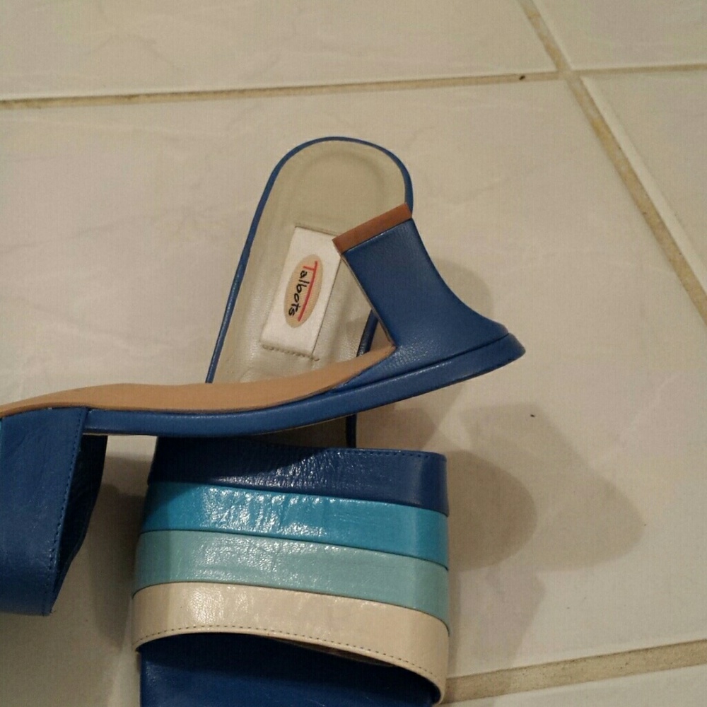 TALBOT Shoes Blue Variations Size 8 Medium - Picture 2 of 6